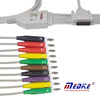 Kabel EKG do MIndray i Spacelab (10/IEC)