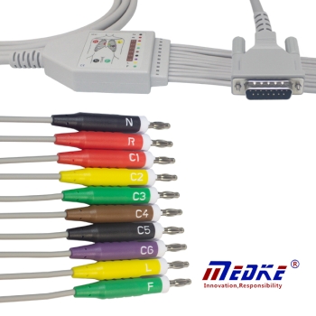 Kabel EKG do Schiller, Aspel, M4Medical, Bionet(10/IEC)